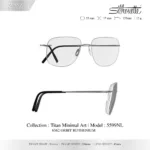 Silhouette Titan Minimal Art 5599 กรอบแว่นสายตา Silhouette ของแท้ กรอบ Titanium ไร้ขอบ น้ำหนักเบา รับประกัน 1 ปี - Image 8