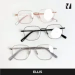 กรอบแว่นตาโลหะ vanta. Ellis น้ำหนักเบา ทรง Geometric Square ตัดเลนส์สายตาได้ - Image 12
