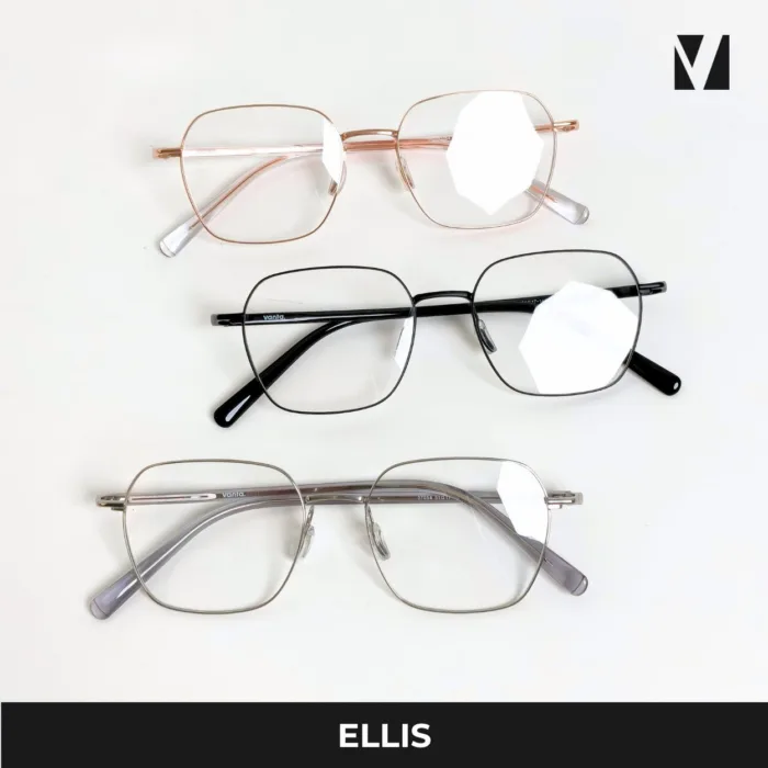 กรอบแว่นตาโลหะ vanta. Ellis น้ำหนักเบา ทรง Geometric Square ตัดเลนส์สายตาได้ - Image 12