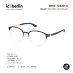 ic! berlin Sing IC5321-D กรอบแว่นตา Metal ทรง Rounded Minimal Screwless Design - Image 2
