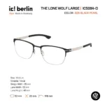 ic! berlin The Lone Wolf Large IC5064-D กรอบแว่นตา Metal ทรง Rounded Square Minimal Screwless Design - Image 2