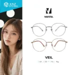 กรอบแว่นตาโลหะ vanta. VEIL น้ำหนักเบา ทรง Round ตัดเลนส์สายตาได้