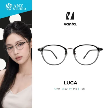 กรอบแว่นตาโลหะ vanta. LUGA น้ำหนักเบา ทรง Panto Round ตัดเลนส์สายตาได้