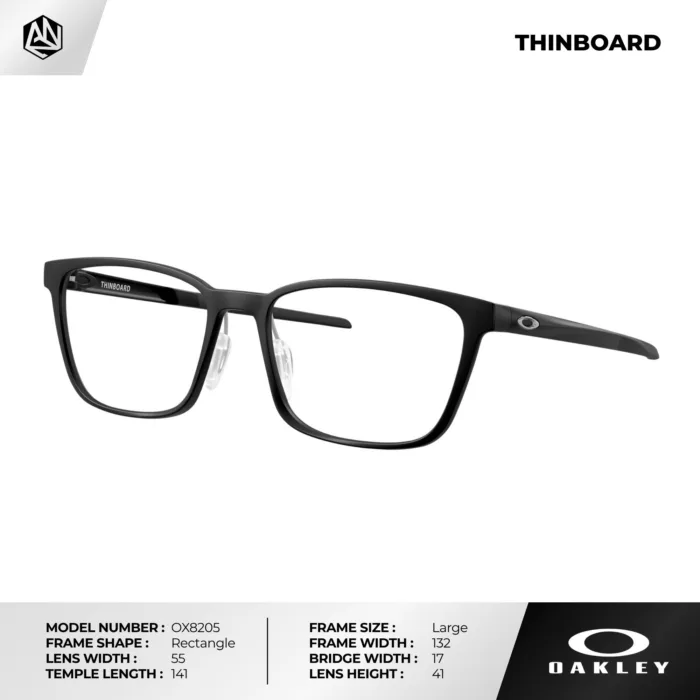 กรอบแว่นตา OAKLEY OX8205 THINBOARD ทรงสี่เหลี่ยม NanO-Matter™ เบาพิเศษ ของแท้รับประกัน 2 ปี - Image 2