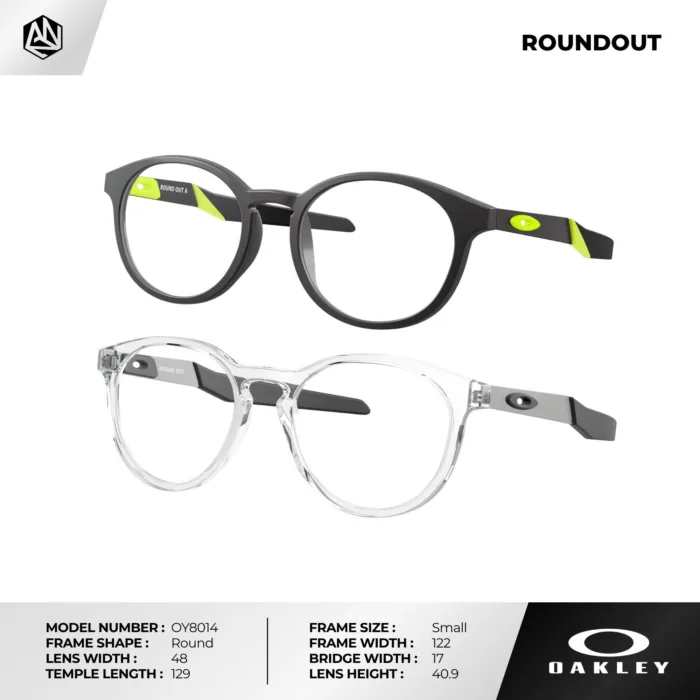 กรอบแว่นตาเด็ก OAKLEY OY8014 ROUND OUT ทรงกลม O Matter™ น้ำหนักเบา ของแท้รับประกัน 2 ปี - Image 2