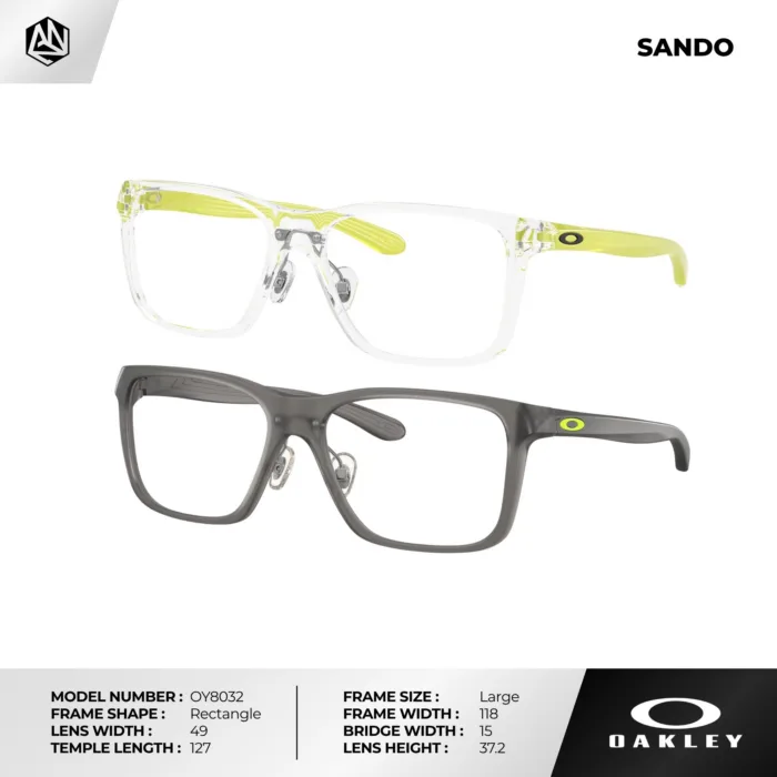 กรอบแว่นตาเด็ก OAKLEY OY8032D SANDO ทรง Rectangle น้ำหนักเบา Ace-Fit ของแท้รับประกัน 2 ปี - Image 2