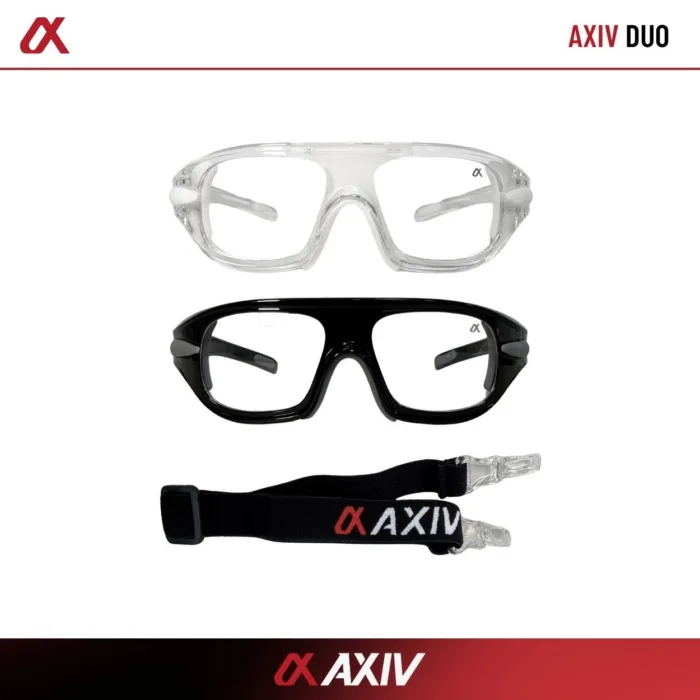 AXIV DUO แว่นตากีฬา 2in1 เปลี่ยนขาแว่นและสายรัดได้ กรอบโค้งกระชับ ตัดเลนส์ตามค่าสายตาได้ - Image 2