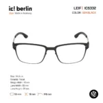 ic! berlin Leif IC5332 กรอบแว่นตา Metal ทรง Rectangle Minimal Screwless Design - Image 3