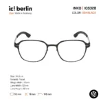ic! berlin Inko IC5328 กรอบแว่นตา Metal ทรง Rounded Square Minimal Screwless Design - Image 3