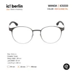 ic! berlin Wanda IC5333 กรอบแว่นตา Metal ทรง Rounded Minimal Screwless Design - Image 3