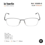 ic! berlin Rui IC5320-D กรอบแว่นตา Metal ทรง Rectangle Minimal Screwless Design - Image 3