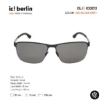 ic! berlin Oli IC0213 แว่นตากันแดด Metal ทรง Rectangle Minimal Screwless Design - Image 3