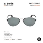 ic! berlin Radi IC0068-D แว่นตากันแดด Metal ทรง Aviator Minimal Screwless Design - Image 3