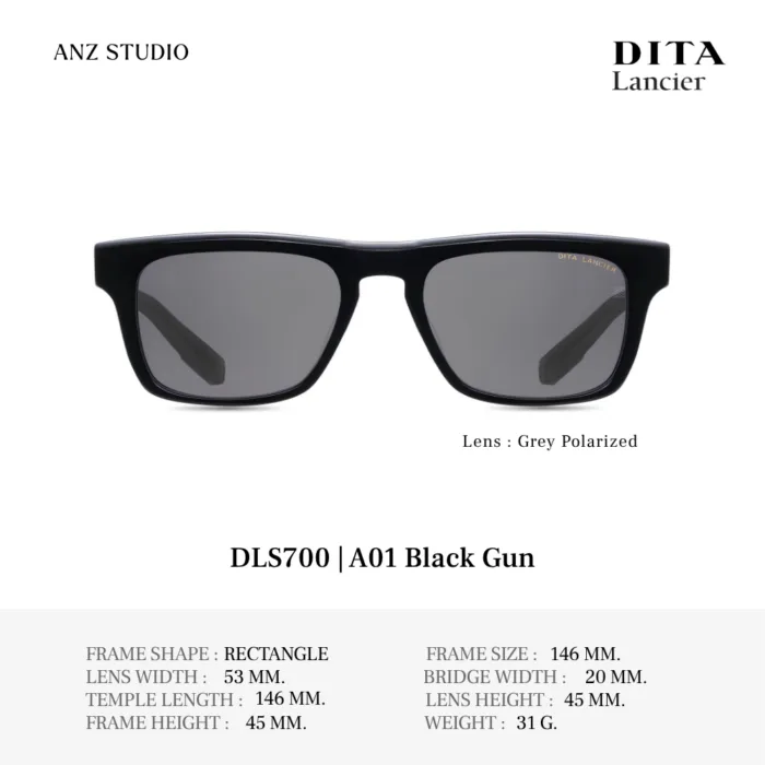 DITA Lancier DLS700 แว่นตากันแดด Acetate ทรง Rectangle Luxury Sport ของแท้รับประกัน 1 ปี - Image 2