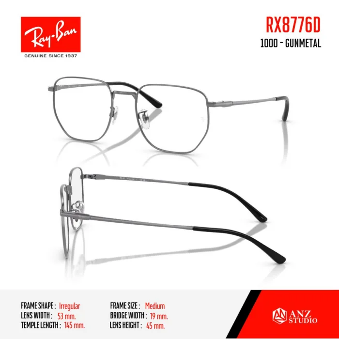 RayBan RX8776D กรอบแว่นสายตา ทรง Irregular - Image 3