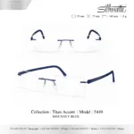 Silhouette Titan Accent 5449 กรอบแว่นสายตา Silhouette ของแท้ ทรง Rectangular กรอบ Titanium ไร้ขอบ น้ำหนักเบา รับประกัน 1 ปี - Image 2