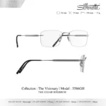 Silhouette The Visionary 5586 กรอบแว่นสายตา Silhouette ของแท้ ทรง Rectangle กรอบ Titanium ไร้ขอบ น้ำหนักเบา รับประกัน 1 ปี - Image 3