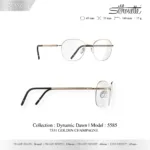 Silhouette Dynamic Dawn 5585 กรอบแว่นสายตา Silhouette ของแท้ ทรง Round กรอบ Titanium Half Rim น้ำหนักเบา รับประกัน 1 ปี - Image 3