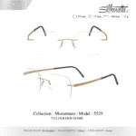 Silhouette Momentum 5529 HB กรอบแว่นสายตา Silhouette ของแท้ ทรง Rectangular กรอบ Titanium ไร้ขอบ น้ำหนักเบา รับประกัน 1 ปี - Image 2
