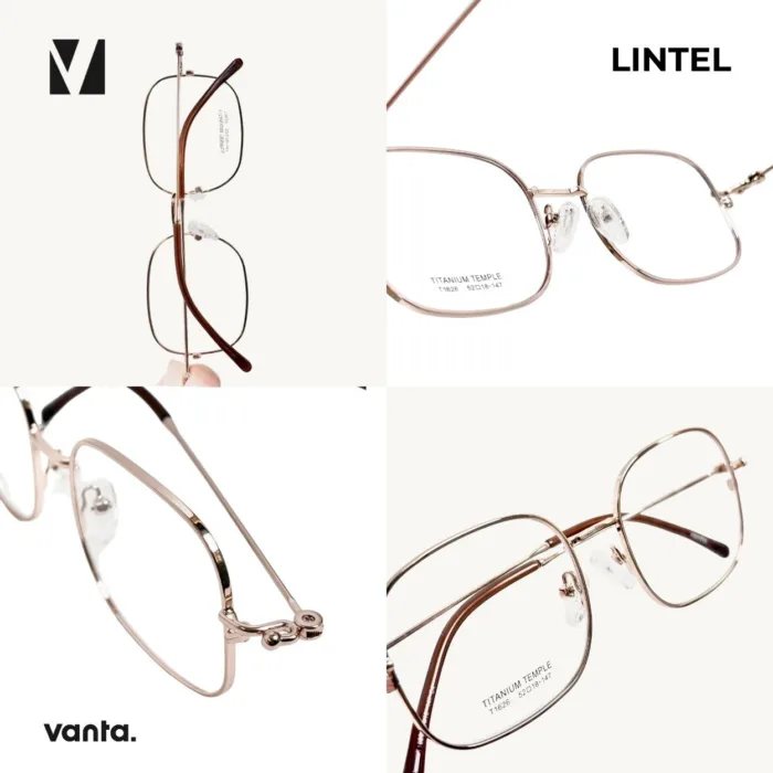 แว่นกรองแสงสีฟ้า vanta. LINTEL น้ำหนักเบา ทรง Geometric Square ตัดเลนส์สายตาได้ - Image 2