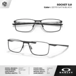 กรอบแว่นตา OAKLEY OX3217 SOCKET 5.0 กรอบโลหะ เบาพิเศษ แข็งแรง ของแท้รับประกัน 2 ปี - Image 3