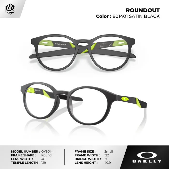 กรอบแว่นตาเด็ก OAKLEY OY8014 ROUND OUT ทรงกลม O Matter™ น้ำหนักเบา ของแท้รับประกัน 2 ปี - Image 3