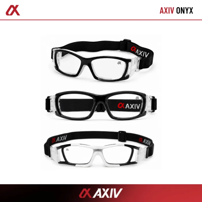 AXIV kids ONYX  แว่นตากีฬาเด็ก ตัวแว่นใช้สายรัดยางยืดแบบปรับระดับ  กรอบโค้งกระชับ ตัดเลนส์ตามค่าสายตาได้ - Image 4