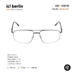 ic! berlin Vik IC5175 กรอบแว่นตา Metal ทรง Rounded Square Minimal Screwless Design - Image 3