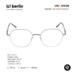 ic! berlin Vin IC5159 กรอบแว่นตา Metal Round Minimal Screwless Design - Image 3