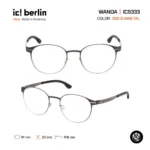 ic! berlin Wanda IC5333 กรอบแว่นตา Metal ทรง Rounded Minimal Screwless Design - Image 4