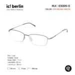 ic! berlin Rui IC5320-D กรอบแว่นตา Metal ทรง Rectangle Minimal Screwless Design - Image 4