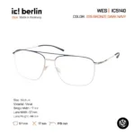 ic! berlin Wes IC5140 กรอบแว่นตา Metal ทรง Rounded Square Minimal Screwless Design - Image 4