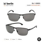 ic! berlin Oli IC0213 แว่นตากันแดด Metal ทรง Rectangle Minimal Screwless Design - Image 4