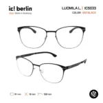ic! berlin Ludmila L. IC5033 กรอบแว่นตา Metal ทรง Rounded Minimal Screwless Design - Image 4