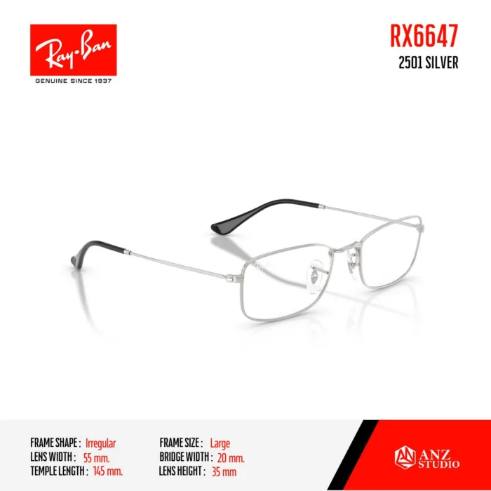 RayBan RX6647 กรอบแว่นสายตา ทรง Irregular - Image 4