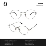 กรอบแว่นตาโลหะ vanta. FINN น้ำหนักเบา ทรง Round Panto ตัดเลนส์สายตาได้ - Image 3