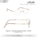 Silhouette Titan Next Generation 5521 กรอบแว่นสายตา Silhouette ของแท้ ทรง Rectangular กรอบ Titanium ไร้ขอบ น้ำหนักเบา รับประกัน 1 ปี - Image 3