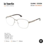 ic! berlin Quinn IC5334 กรอบแว่นตา Metal ทรง Rounded Square Minimal Screwless Design - Image 4