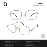 แว่นกรองแสงสีฟ้า vanta. LINTEL น้ำหนักเบา ทรง Geometric Square ตัดเลนส์สายตาได้ - Image 3
