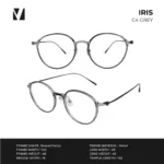 กรอบแว่นตาโลหะ vanta. IRIS น้ำหนักเบา ทรง Round Panto ตัดเลนส์สายตาได้ - Image 3