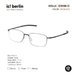 ic! berlin Kouji IC5146-D กรอบแว่นตา Metal ทรง Round Square Minimal Screwless Design - Image 4