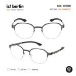 ic! berlin Ari IC5161 กรอบแว่นตา Metal ทรง Rounded Minimal Screwless Design - Image 4
