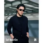 ic! berlin Oli IC0213 แว่นตากันแดด Metal ทรง Rectangle Minimal Screwless Design - Image 5