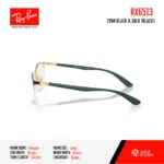 RayBan RX6513 กรอบแว่นสายตา ทรง Semi Rimless - Image 6