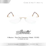 Silhouette Titan Next Generation 5521 กรอบแว่นสายตา Silhouette ของแท้ ทรง Rectangular กรอบ Titanium ไร้ขอบ น้ำหนักเบา รับประกัน 1 ปี - Image 4