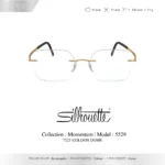 Silhouette Momentum 5529 HB กรอบแว่นสายตา Silhouette ของแท้ ทรง Rectangular กรอบ Titanium ไร้ขอบ น้ำหนักเบา รับประกัน 1 ปี - Image 4