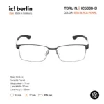 ic! berlin TORU N. IC5066-D กรอบแว่นตา Metal ทรง Square Minimal Screwless Design - Image 5