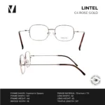 แว่นกรองแสงสีฟ้า vanta. LINTEL น้ำหนักเบา ทรง Geometric Square ตัดเลนส์สายตาได้ - Image 4
