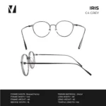 กรอบแว่นตาโลหะ vanta. IRIS น้ำหนักเบา ทรง Round Panto ตัดเลนส์สายตาได้ - Image 4