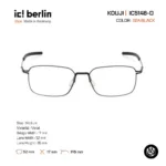 ic! berlin Kouji IC5146-D กรอบแว่นตา Metal ทรง Round Square Minimal Screwless Design - Image 5